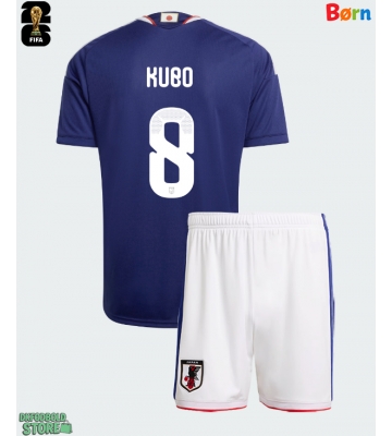 Japan Takefusa Kubo #8 Replika Babytøj Hjemmebanesæt Børn VM 2026 Kortærmet (+ Korte bukser)